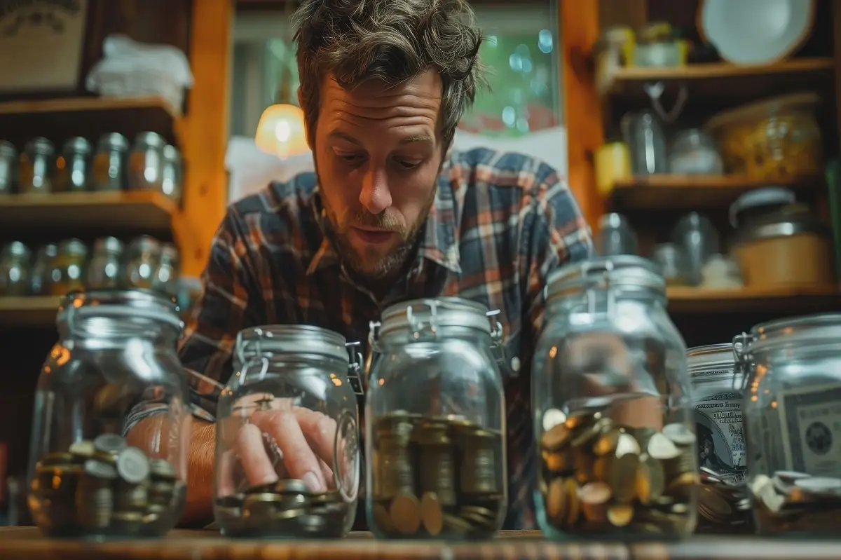 pessoa guardando pequenas quantias para montar uma reserva de emergência ganhando salário mínimo